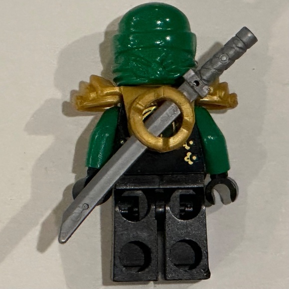 LEGO ⚔️ Ninjago Lloyd ZX the Final Battle Green Ninja njo070 with Silver Sword - Picture 6 of 7